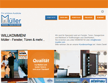Tablet Screenshot of fenster-mueller.com